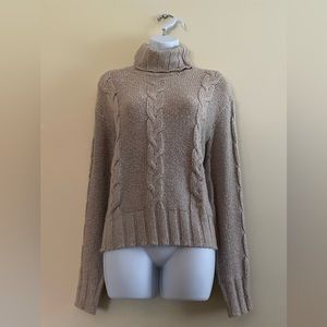 Turtle Neck Cable Knit Sweater